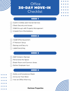 office move-in checklist